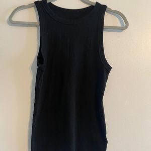 Ribbed racer back tank tops